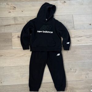 New Balance Kids Black Sweatpants & Hoodie Set